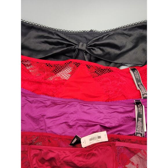 5 Pairs Victorias Secret Brazilian Cheeky Panty Sexy Lace NWT Size L NEW! - Picture 4 of 10
